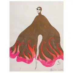 Manateu by Dolly Tree, mixed media on paper, offered Mar 2026