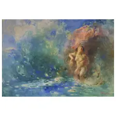 Plinio Nomellini, Among The Waves Of The Sea