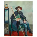 Primo Conti, Portrait Of Young Explorer (Eros Chini)