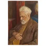 Evangelina Alciati, Portrait Of A Man Sleeping, oil on masonite
