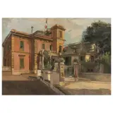 Eugenio Scorzelli, Villino Scarzelli, oil on cardboard