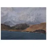 Umberto Prencipe, Procida - The Libeccio, oil on plywood