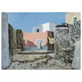 Giovanni Colacicchi, Ischia, oil on canvas board