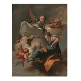 Giambattista Pittoni, The Justice And The Peace, oil on canvas
