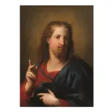 Gregorio Lazzarini, Christ Blessing, oil on canvas