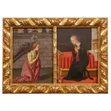 Bernardo di Stefano Rosselli, Annunciation, tempera on panel