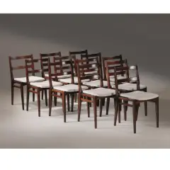 Melchiorre Bega, Twelve Chairs, WOODEN STRUCTURE