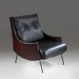 Carlo de Carli, «Pipa» Armchair, Metal And, WOODEN STRUCTURE