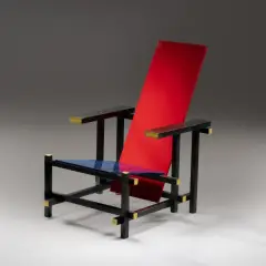 Gerrit Rietveld, Untitled, «635 RED AND BLUE» ARMCHAIR