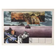 Superstudio by Adoldo Natalini Superstudio, Superstudio «MORTE (IL CIMITERO DI MODENA)» LITHOGRAPH ON PAPER, offered Feb 2026