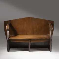 Duilio Cambellotti, Wooden Sofa Panca