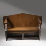 Duilio Cambellotti, Wooden Sofa Panca