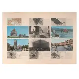 Adoldo Natalini Superstudio, Superstudio, Superstudio «ITALIA VOSTRA» LITHOGRAPH ON PAPER