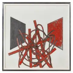Roberto Barni, Untitled, mixed media on canvas