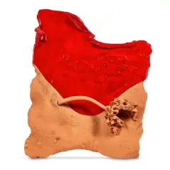 Luigi Mainolfi, Formella 1981 varnished, terracotta