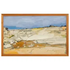 Landscape by Sergio Scatizzi, oil on board, offered Feb 2026