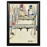 Sante Monachesi, Paris, oil on canvas