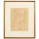 George Grosz, Lebemann 1917 ca, pencil on paper