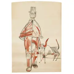 Mario Merz, Untitled 1954, watercolor on paper