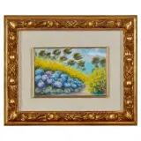 Michele Cascella, Ortensie e Ginestre, oil on canvas