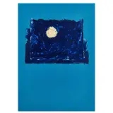 Mario Schifano, Untitled, Moon polymateric silkscreen