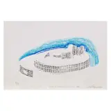 Ezio Gribaudo, Camera di Commercio, screenprint and chalcography
