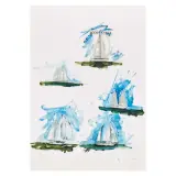 Mario Schifano, Ecco la vela, screenprint