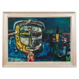 Gianni Dova, Paesaggio tra le rocce 1954