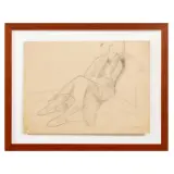 Felice Casorati, Portrait of a Lady, pencil on paper
