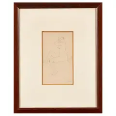 Female nude 1912 ca by George Grosz, pencil on paper, offered Dec 2025