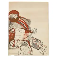 Mario Merz, Untitled 1954, watercolor on paper