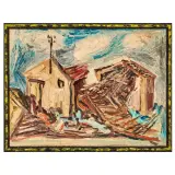 Roberto Barni, Capanna 1969, mixed media on canvas
