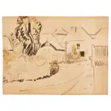 Landscape 1929 by Emil Filla, watercolor on paper, offered Dec 2025
