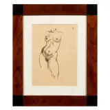 George Grosz, Stehender akt 1914, pencil on paper