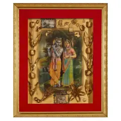 Shiva e Shakti 2002 by Baba Anand, mixed media and collage on board, offered Dec 2025