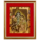 Baba Anand, Shiva e Shakti 2002, mixed media and collage on board