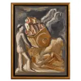 Roberto Barni, Carro 1988, mixed media on canvas