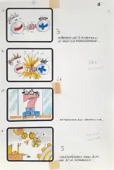 Story board by Bruno Bozzetto, mixed media on paper, offered Dec 2025