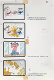 Bruno Bozzetto, Story board, mixed media on paper