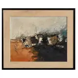 Sergio Scatizzi, Landscape, oil on canvas