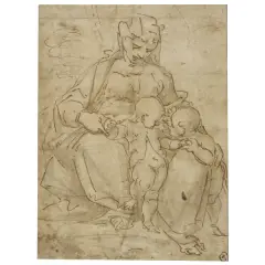 Madonna With Child And Saint John by Luca Cambiaso, offered Nov 2025