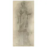 Gaetano Brunacci, Roman Virtue, black chalk