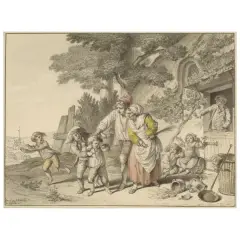 Family Life by Pierre-Alexandre Wille, pen, offered Nov 2025