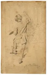 Giovanni Boldini, The Artist, black chalk