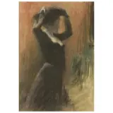François Guiguet, Femme À La Couture, pastels