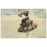 Henry Somm, Élégante, watercolours