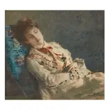Edoardo Tofano, The Rest, watercolours