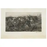 Giovanni Fattori, Cavalry Charge, etching