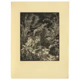 František Kobiliha, Nocturne Seabed, pair of woodcuts