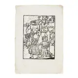 Antonio Antonij De Witt, The Harvesters, woodcut